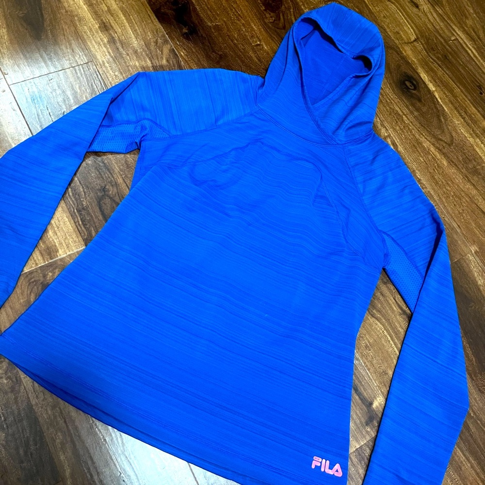 Blue Long-Sleeved Fila Shirt‼️